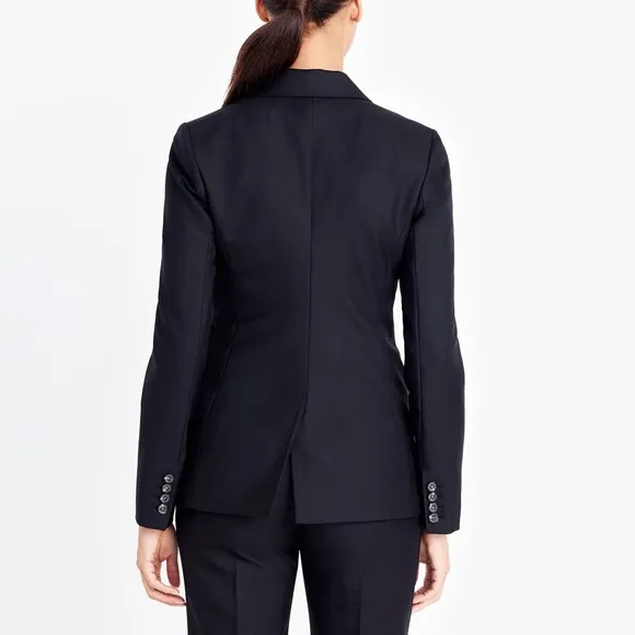 Factory black blazer classic work double button