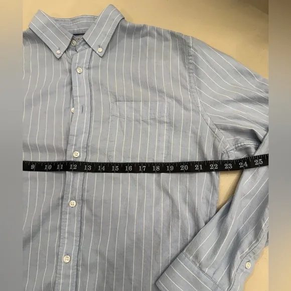 Faherty Blue Dress Shirt with Classic Fit