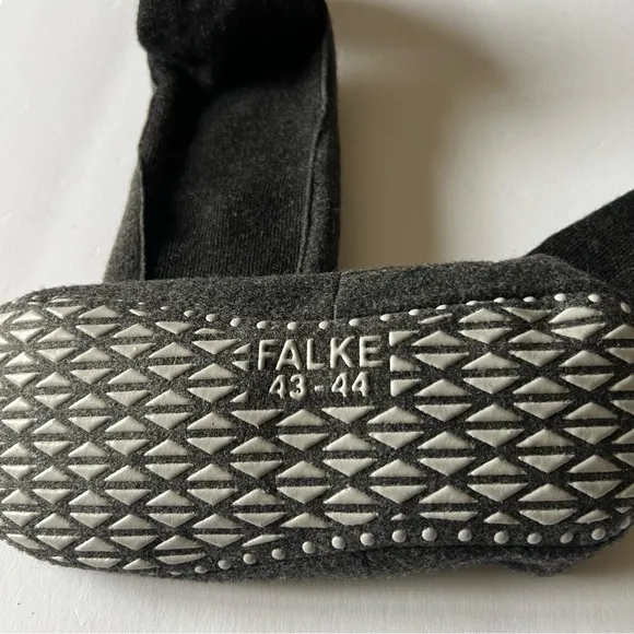 FALKE MENS COSYSHOE WOOL LOUNGE SOCKS SLIPPERS ANTHRACITE 43-44 9.5-10.5 NWOT