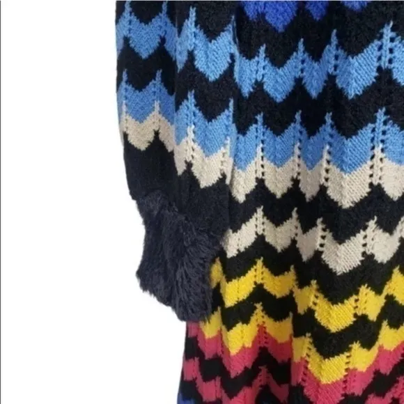 Farm Rio Modern Chevron Knit Sweater Dress Size Medium NWT