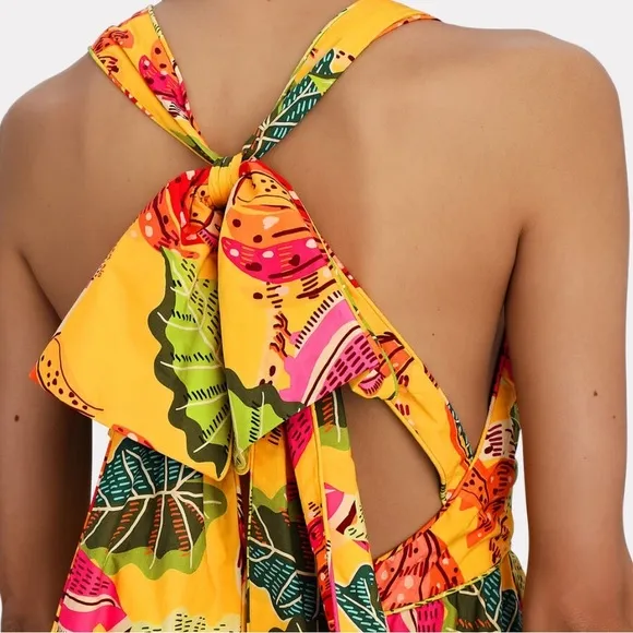 FARM Rio Yellow Beaks &amp; Bananas Maxi Dress Size XS