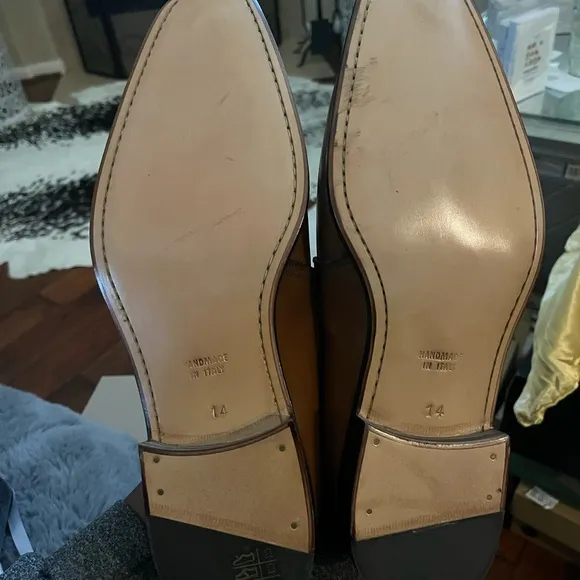 Ferrini Men's Brown Leather Dress Shoes