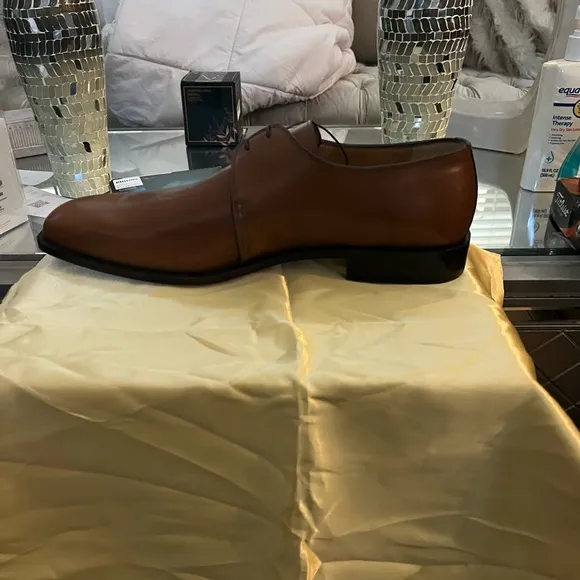 Ferrini Men's Brown Leather Dress Shoes