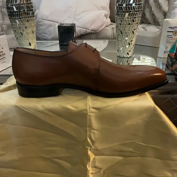 Ferrini Men's Brown Leather Dress Shoes