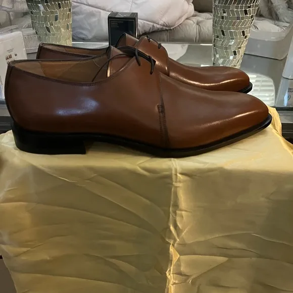 Ferrini Men's Brown Leather Dress Shoes
