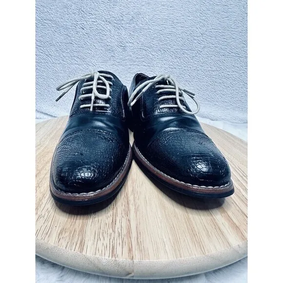 Ferro Aldo Mens Lace Up‎ Wing Tip Dress Classic Shoes Leather lining Size 7