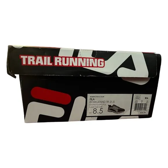 Fila Men's Running Athletic Shoes Size 8.5 Black &amp;‎ Gray