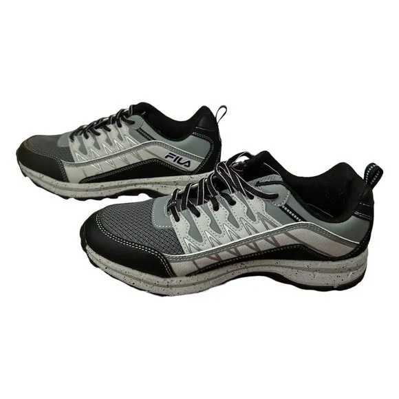 Fila Men's Running Athletic Shoes Size 8.5 Black &amp;‎ Gray
