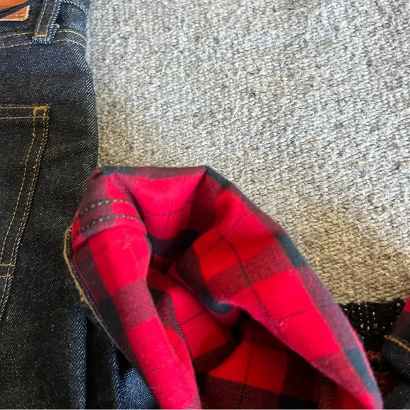 Filson Flannel Lined Jeans | Made in USA Raw Indigo Denim Alaskan Guide