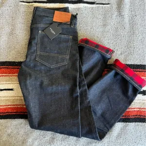 Filson Flannel Lined Jeans | Made in USA Raw Indigo Denim Alaskan Guide