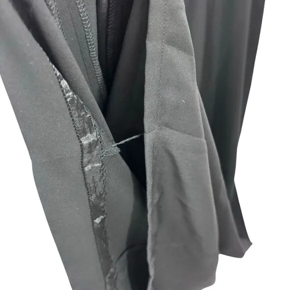 Finity Vintage‎ Dress Black Maxi 100% Silk Goth Y2K Classic Prom Size 10
