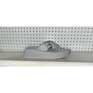 FitFlop F-Mode Buckle Shimmerlux Flatform Womens Platform Slides Sandals Size 7