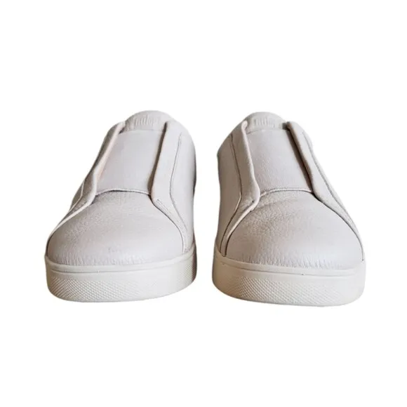 Fitflop Rally Shoes Women Sz 10 Beige Leather Slip On Athletic Walking Sneakers