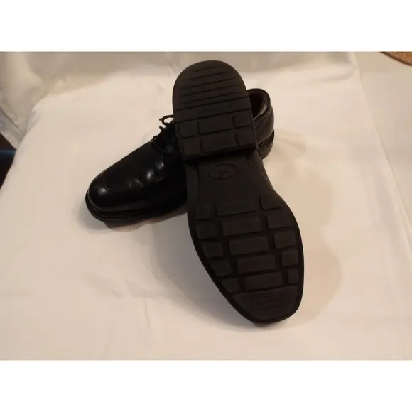 Florsheim Black Leather Dress Shoes Comfortech Classic Style Sz 12m/ #5160