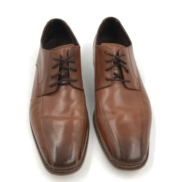 Florsheim Brown Leather Alverson Dress Shoes 9.5 D