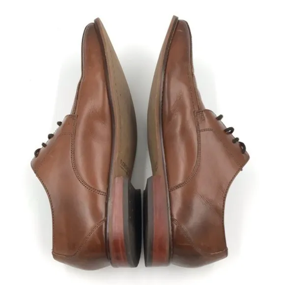 Florsheim Brown Leather Alverson Dress Shoes 9.5 D