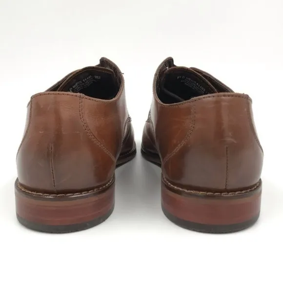 Florsheim Brown Leather Alverson Dress Shoes 9.5 D