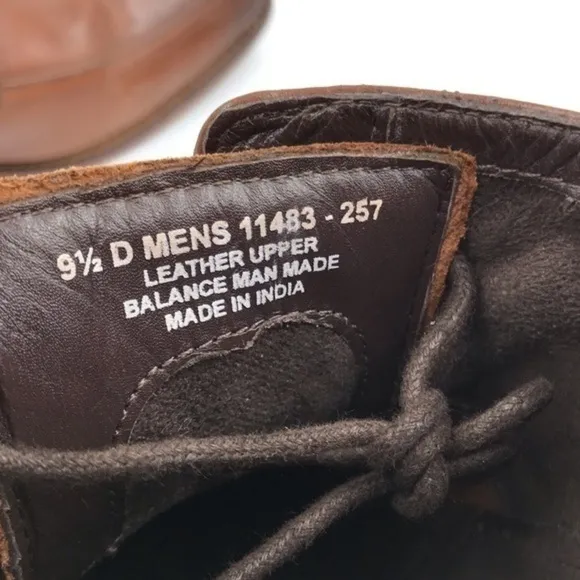 Florsheim Brown Leather Alverson Dress Shoes 9.5 D
