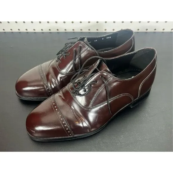 Florsheim cap toe dress shoes size 9