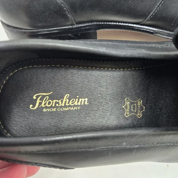 FLORSHEIM Classic Black Leather Men's Penny Loafers Oxford Size 13M
