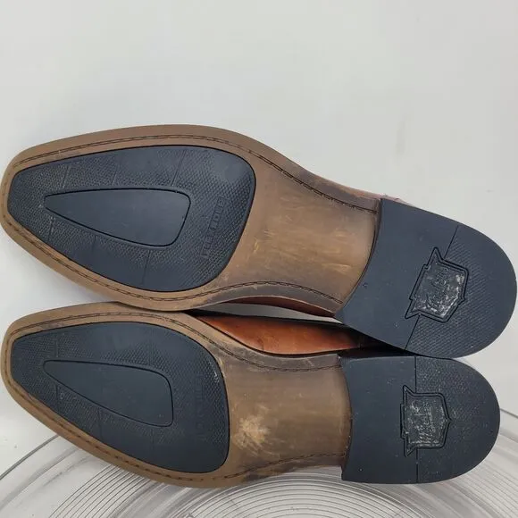 Florsheim Cognac Brown Leather Surge Cap Toe Oxford Dress Shoes Mens Size 8.5 M