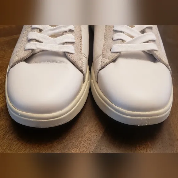 Florsheim HEIST Plain Toe Men's White Sneakers Leather Size 10.5 Wide