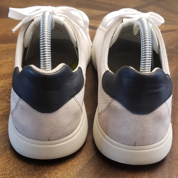 Florsheim HEIST Plain Toe Men's White Sneakers Leather Size 10.5 Wide