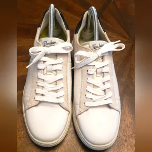 Florsheim HEIST Plain Toe Men's White Sneakers Leather Size 10.5 Wide