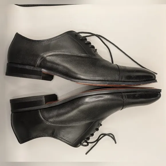 Florsheim Men's Corbetta Cap Toe Dress Shoes Black Leather Size 9.5 D NW…