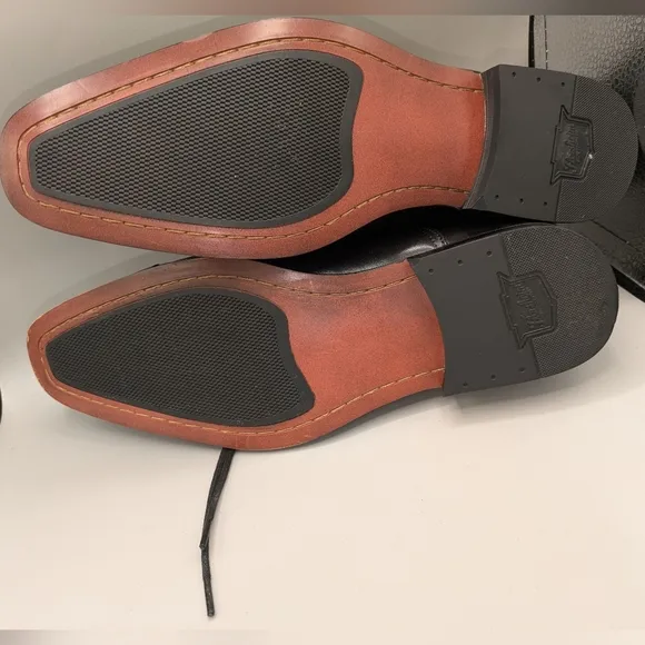 Florsheim Men's Corbetta Cap Toe Dress Shoes Black Leather Size 9.5 D NW…