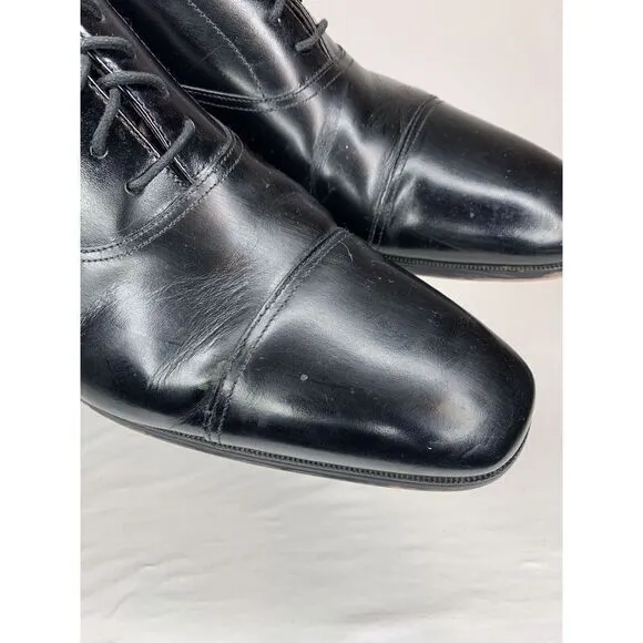 Florsheim Mens Corbetta‎ Cap Toe Oxford Black Leather Size 11D M 11528-001