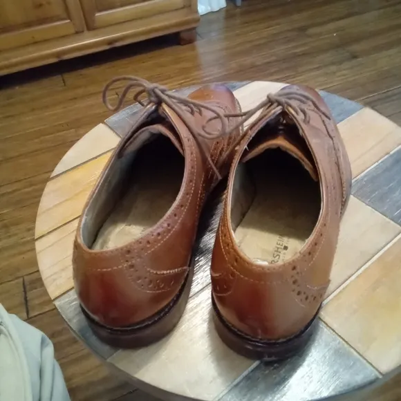 Florsheim Men's Marino Oxford Leather Cognac Dress Shoes Size 8.5D
