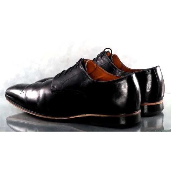 Florsheim Men's Medallion Toe Dress Shoes Size 12 Leather Black