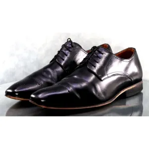 Florsheim Men's Medallion Toe Dress Shoes Size 12 Leather Black
