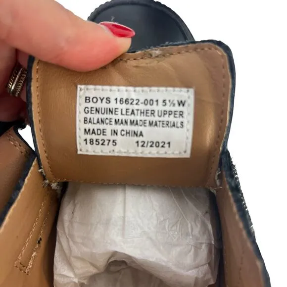 Florsheim NEW WIDE Berwyn Jr. II  Big Boys Moc Toe Hook &amp; Loop Strap Dress Shoes
