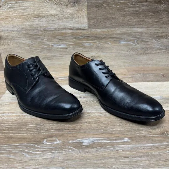 Florsheim Westside Black Leather Plain Toe Oxford