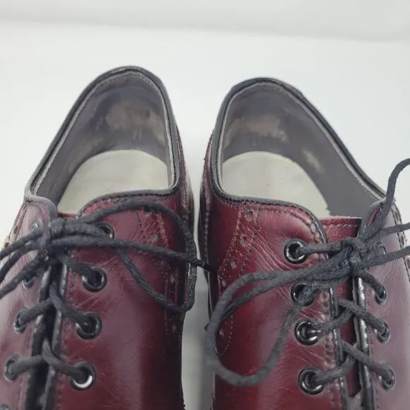 FOOTJOY Classic Men's Size 10.5 C Shoes Red Spikeless Golf Wingtip Dress Oxford