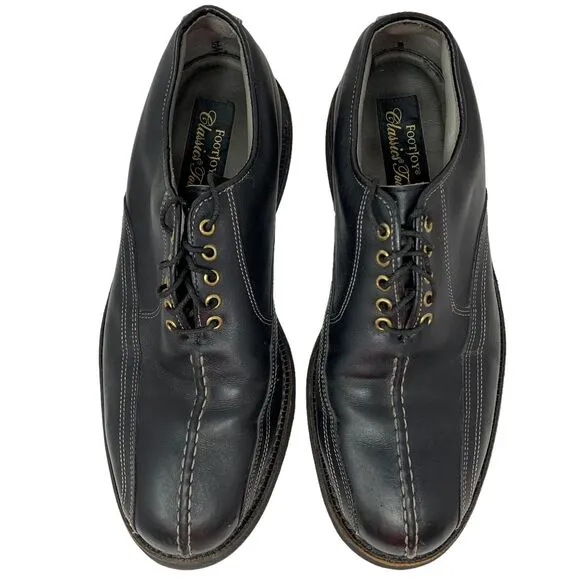 FootJoy Classics Tour Optiflex Golf Shoes Mens 8.5 Split Toe Oxford Black 51773
