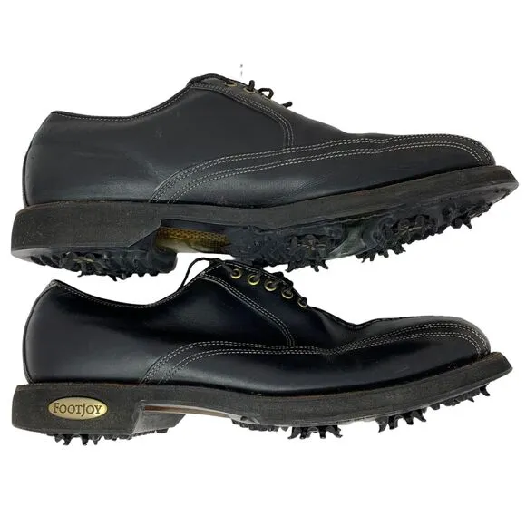 FootJoy Classics Tour Optiflex Golf Shoes Mens 8.5 Split Toe Oxford Black 51773