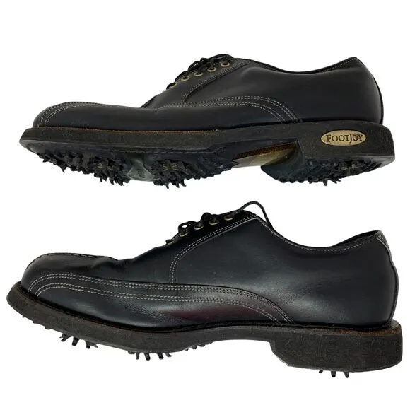 FootJoy Classics Tour Optiflex Golf Shoes Mens 8.5 Split Toe Oxford Black 51773