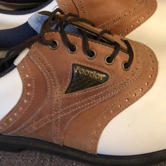 FootJoy Dry Ice Lightweight Waterproof Leather Soft Cleat Golf Shoes