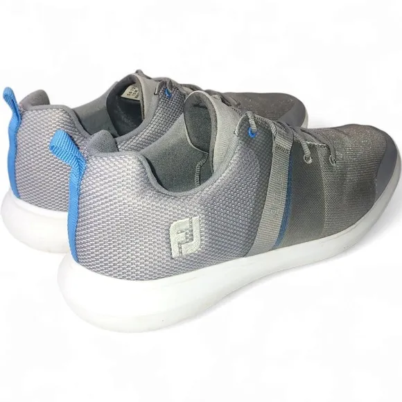 FootJoy Flex Men's Golf Shoes Gray/Blue Size 15 Spikeless Comfort