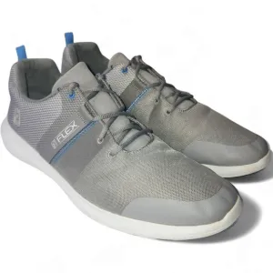 FootJoy Flex Men's Golf Shoes Gray/Blue Size 15 Spikeless Comfort