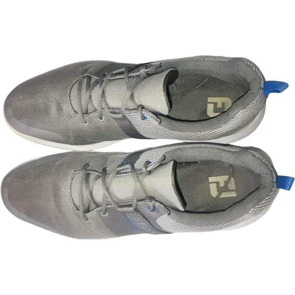 FootJoy Flex Men's Golf Shoes Gray/Blue Size 15 Spikeless Comfort