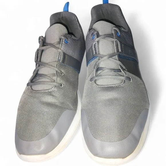 FootJoy Flex Men's Golf Shoes Gray/Blue Size 15 Spikeless Comfort