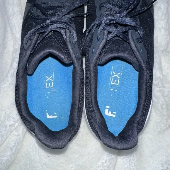 FootJoy Mens 11.5 M Shoes Flex Spikeless Golf Navy Blue Lightweight Mesh Lace Up