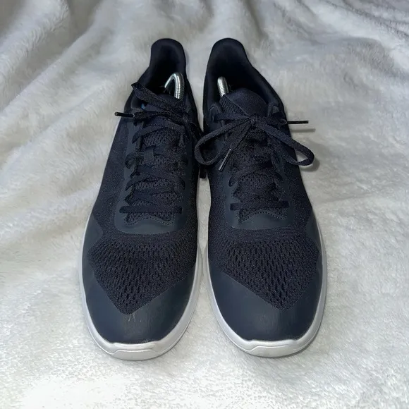 FootJoy Mens 11.5 M Shoes Flex Spikeless Golf Navy Blue Lightweight Mesh Lace Up