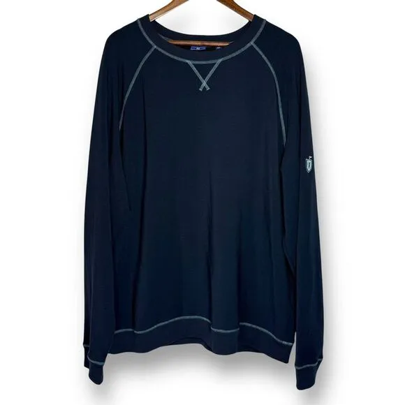 FootJoy Men's‎ 2XL French Terry Golf Crewneck Pullover | Navy | Modern Lifestyle
