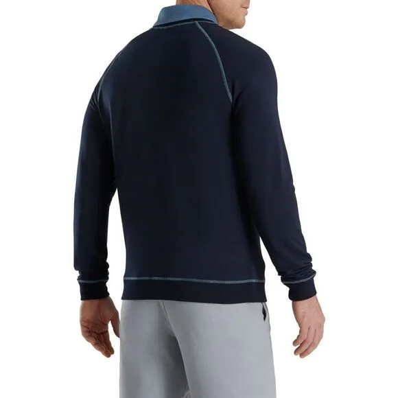 FootJoy Men's‎ 2XL French Terry Golf Crewneck Pullover | Navy | Modern Lifestyle