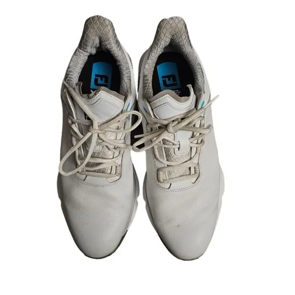 FootJoy Men's Pro SLX Ortholite x25 Spikeless Golf Shoes Sz 10 White Waterproof
